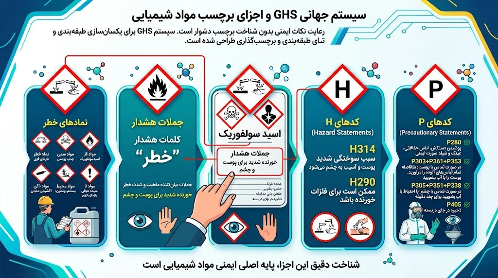 برچسب مواد شیمیایی (GHS)